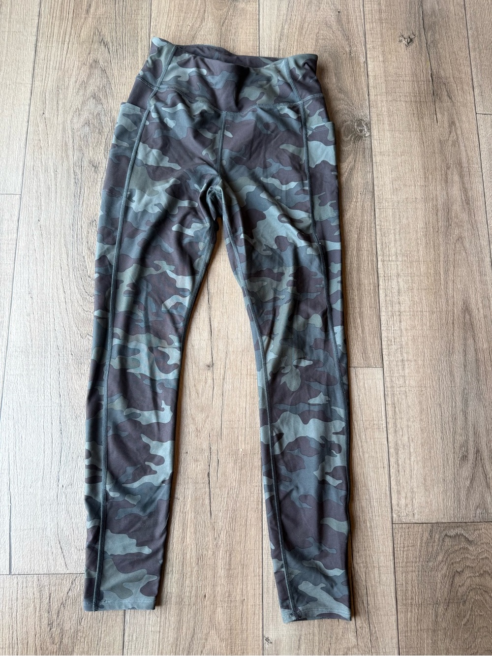 Athletic Works Women’s Camo Leggings - Olive & Black